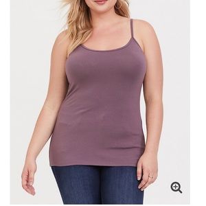 Mauve purple scoop neck foxy cami
